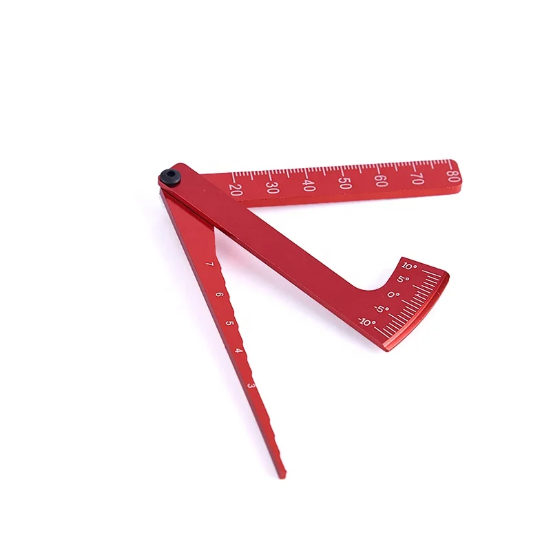 New 3 in 1 RC Scale Adjustable Measurement Wheel Height Rim Camber Gauge Angle Ruler Tool for RC Car Truck