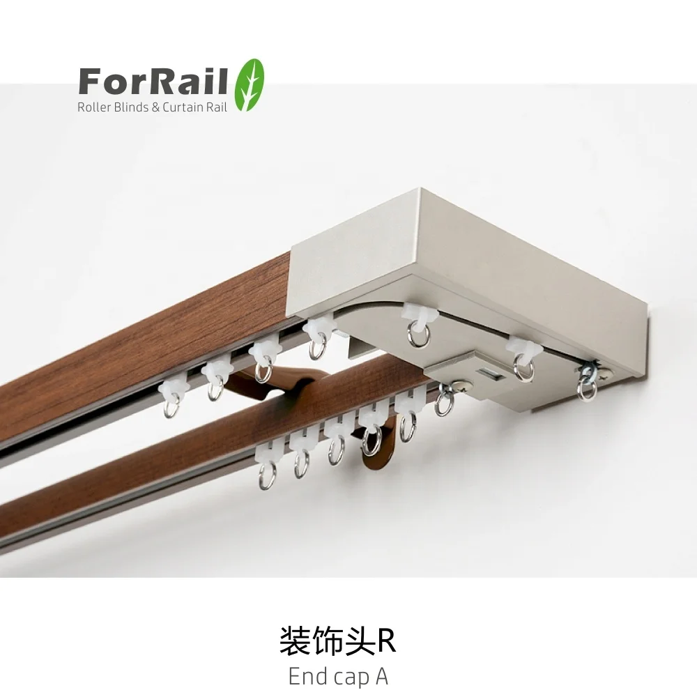 China wholesale websites curtain rail  New Design hotel apartment Square curtain rail