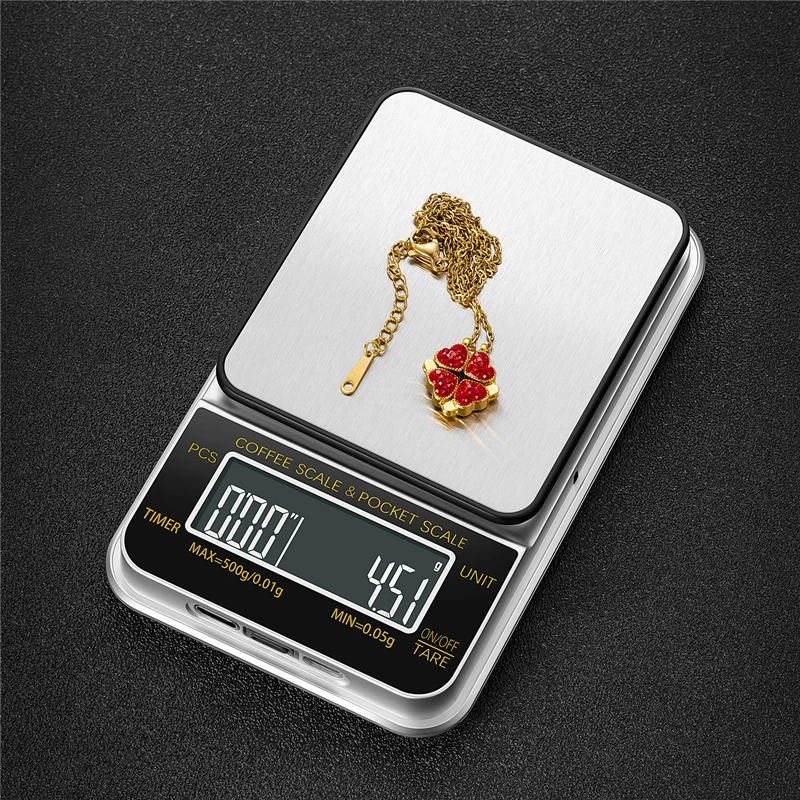 1000 x 0.1g Mini Coffee Scale Timer Digital Gram Scale Tare Function Gold Jewelry Scale LCD Screen
