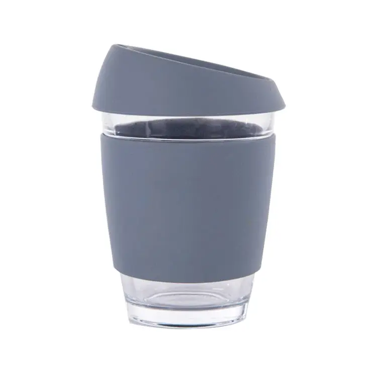100% Biodegradable Reusable Cheap Reasonable Price Coffee Cup Sleeve Silicone Glass Cup Cover Tea And Coffee Silicone Cup