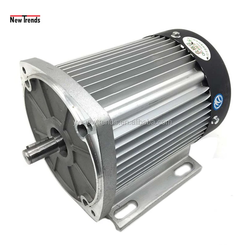 2200W 60V 72V High Speed DC Brushless Motor For DIY Electric Motorcycle Amusement Le Bar CarGame Machine
