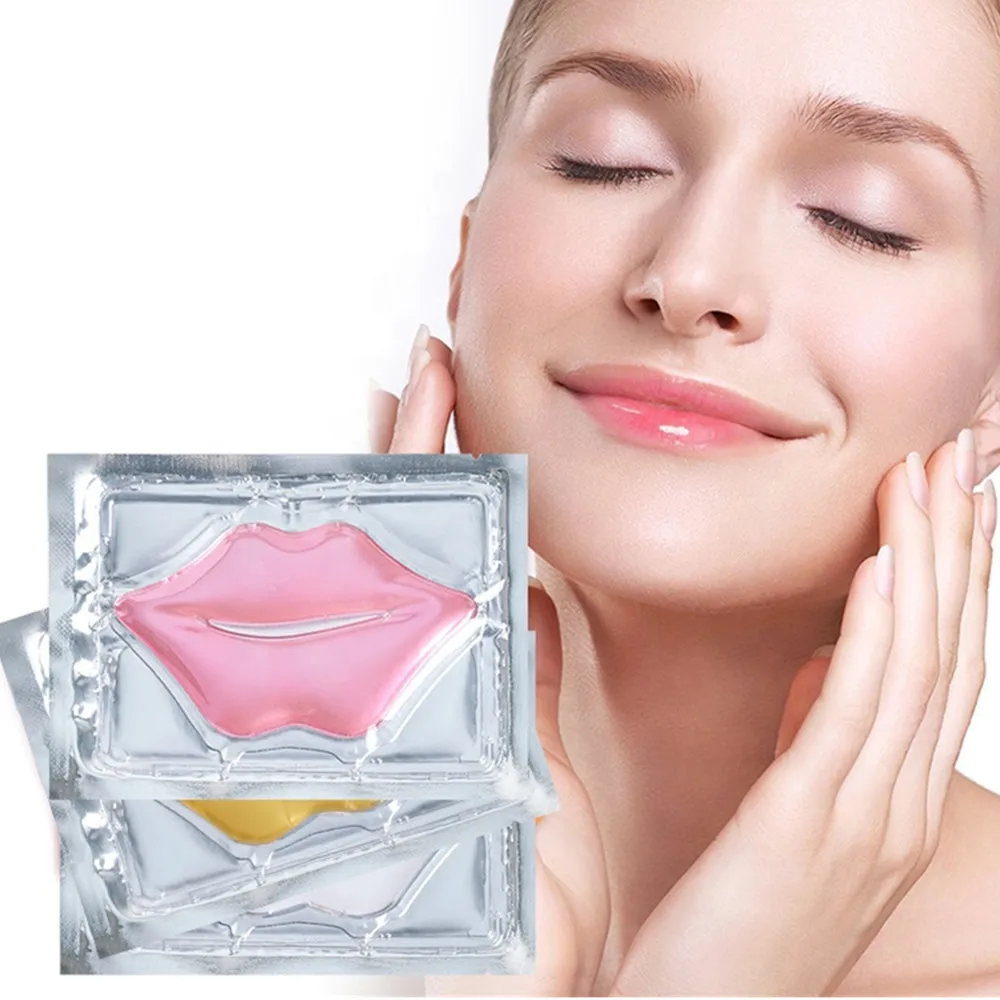 Wholesale collagen lip maskss sheets lipmask beauty custom korean rose collagen private label pink gel lip patch lip mask