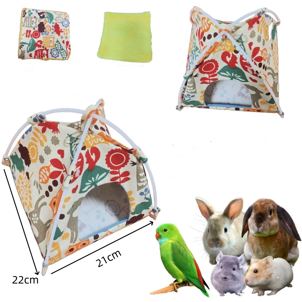 Деревянная клетка для хомяка деревянная домашних животных ежика съемная с водонепроницаемой крышей