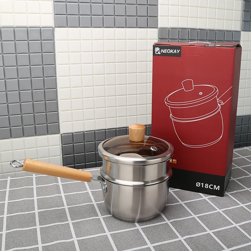 18cm Stand Handle Sauce Pan Cookware Set with Lid and Chain and Sauce Pan Duty Stock Pots & Sauce Pans