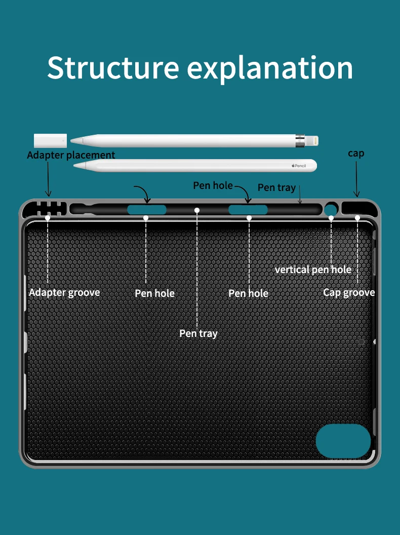 Smart Tablet Cases with BT Mini Keyboard Pen Slot Flip Leather Covers For Tablets For iPad 9.7 Air 2017/2018 Foldable Holder