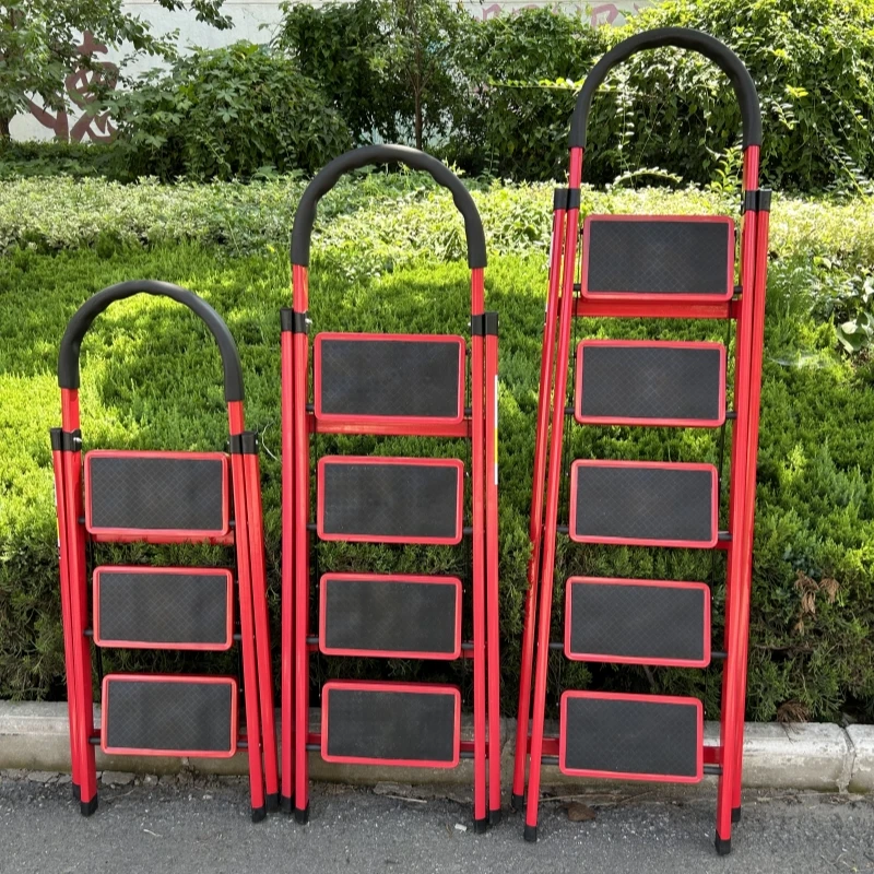 Mexico Steel Foldable Steps Ladder Stool Portable Household Metal  Step Ladder supplier