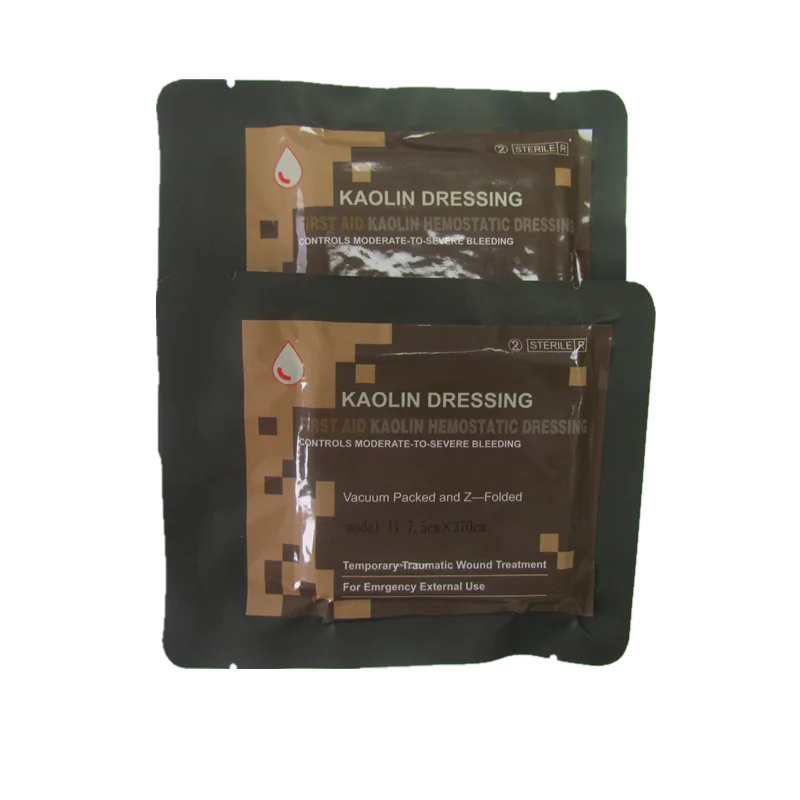 hospital sterile hemostatic kaolin x -ray gauze bandage