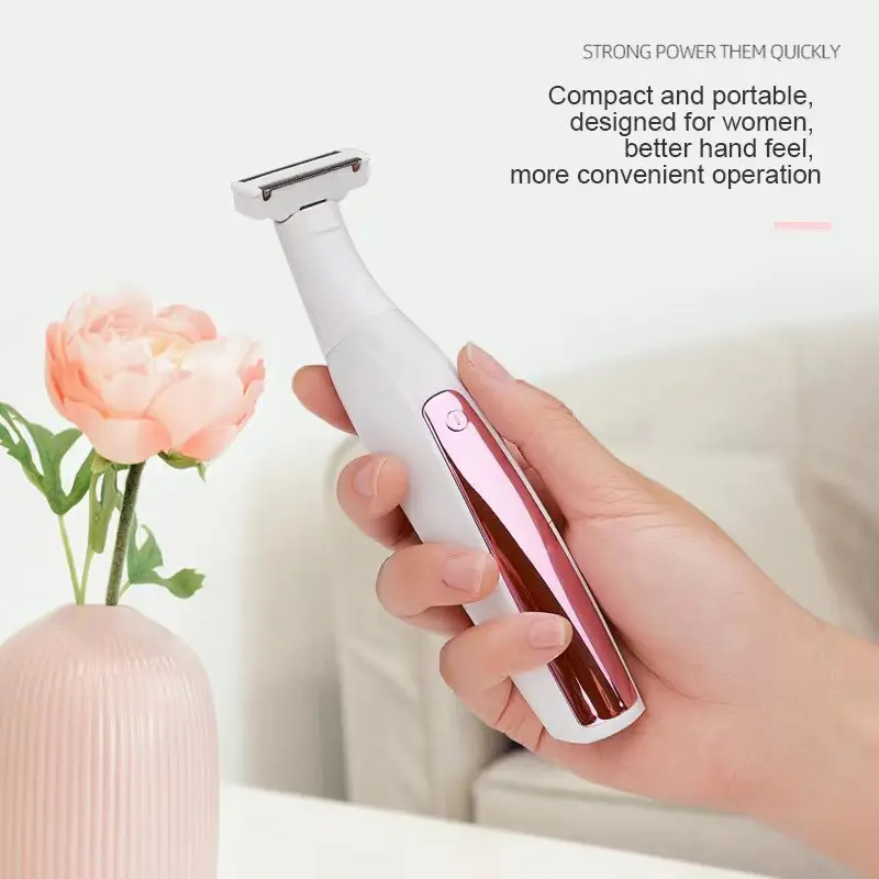 Portable pocket style Women Hair removal Back Shaver Lady Rechargeable Epilator trimmer For Women