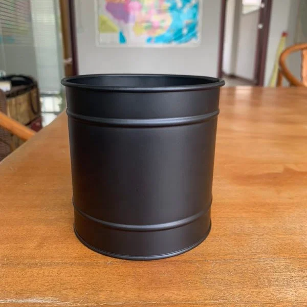 High Quality Useful Indoor And Outdoor Large Coal Bucket Black Meta Fireplace Ash Bucket