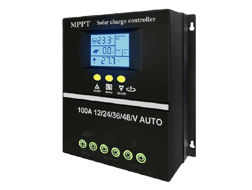 60A 80A 100A MPPT Solar Charge Controller 12V 24V 36V 48V Solar Panel Battery Intelligent Regulator for Lead-acid/Lithium