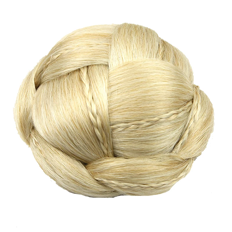 Higher Quality Cheaper Price Clip in Hair Bun for Blonde