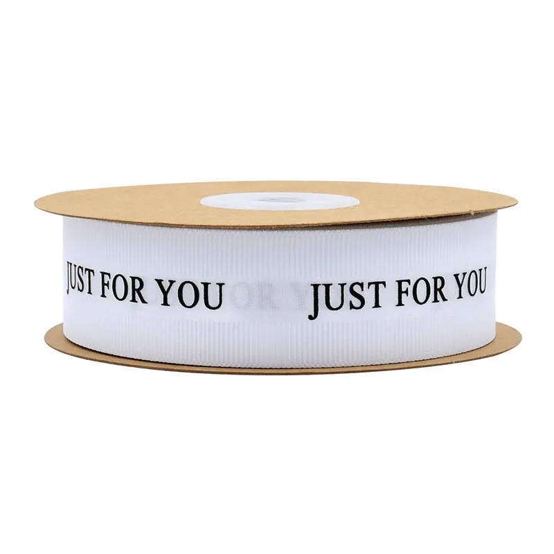 Customized  2.5cm rowan ribbon wedding flowers decoration ribbon cake gift box packing ribbons