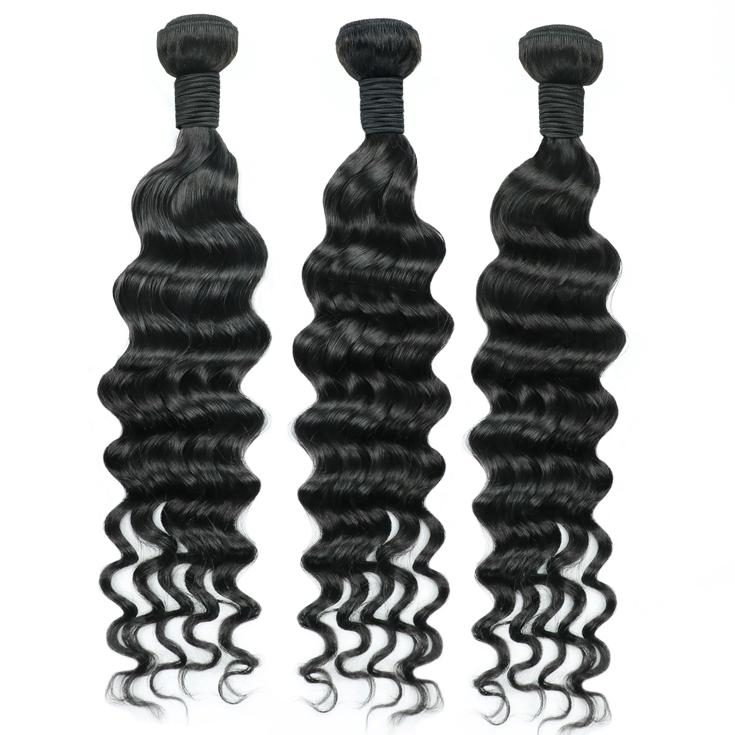 Luke Weaves Bundles Peruvian And Brazilian Human Hair Loose Deep Wave Bundles Human Hair Bundle with Closure