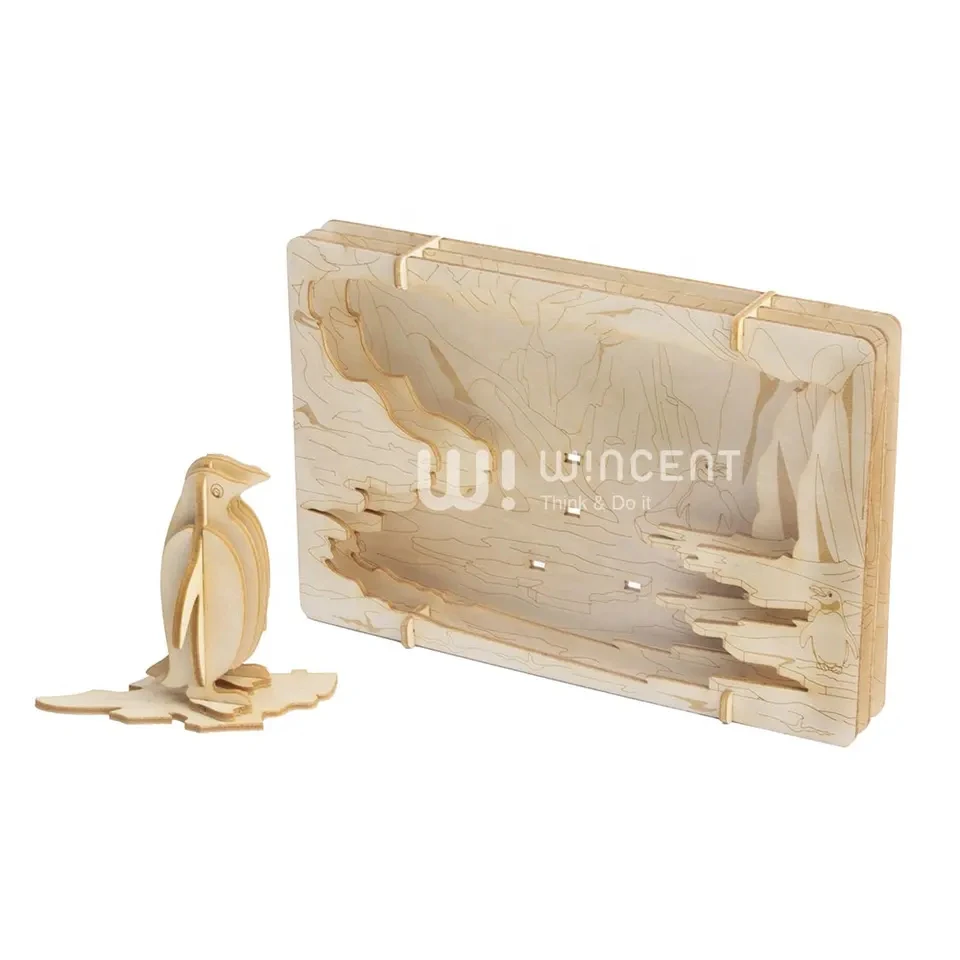 Theater puzzle gift diy 3d wooden animals other educational toys for kids teens