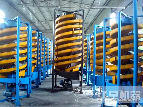 simple structure 0.3-0.02mm ore spiral chute for coltan, cobalt,Mn with factory price