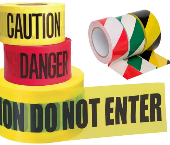 Supply Non Adhesive PE Warning Tape Caution Construction Road Blocking Barricade Tape