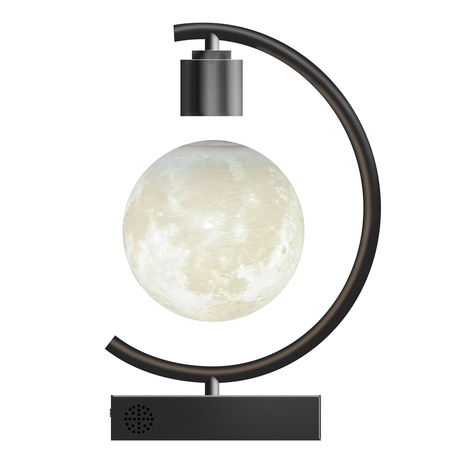 Gleagle patented magnetic levitating moon lamp floating levitation LED light bulb table lamps  with fast charger and speaker