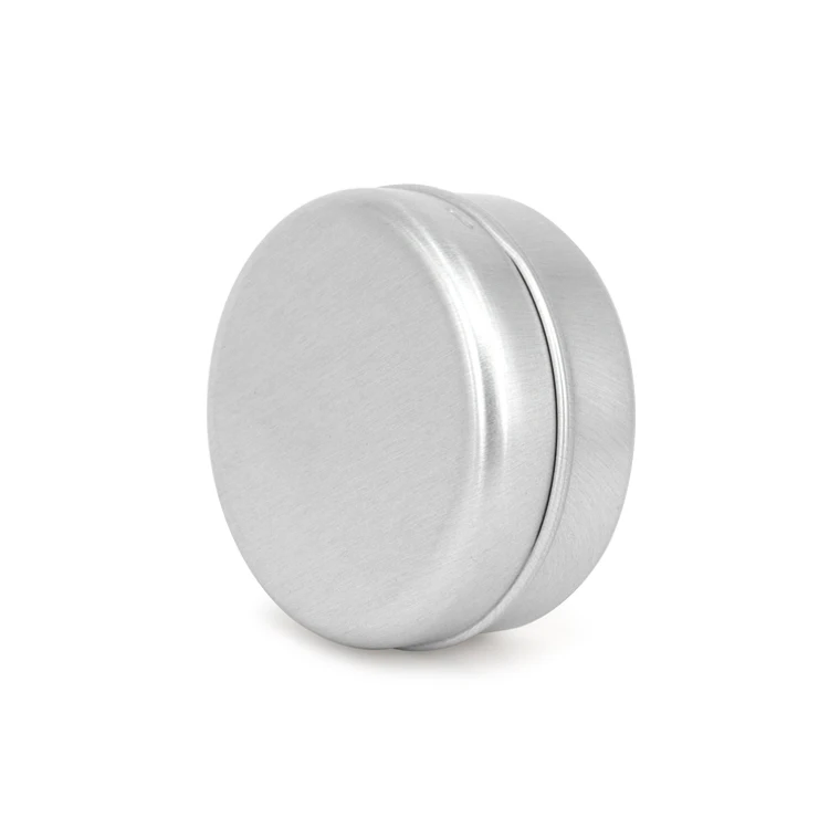 60g metal soap tin box Aluminum Tins Cosmetic Round Cream Jars empty aluminum can container