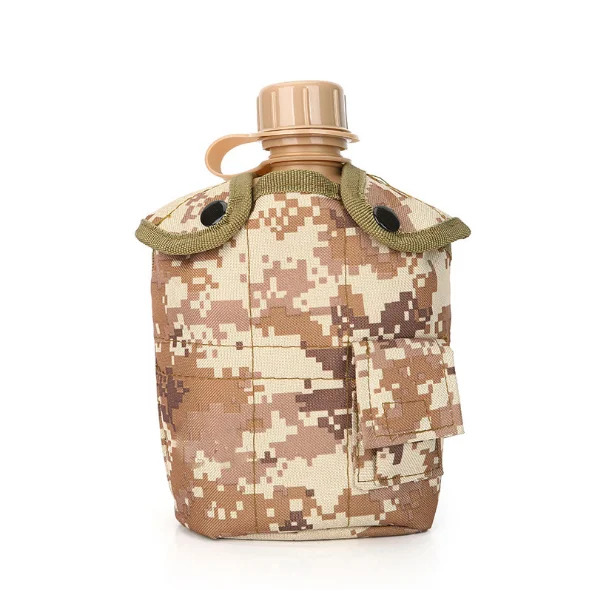 Wholesale old fashioned flat kettle outdoor army kettle aluminum mountaineering Customized military training kettle