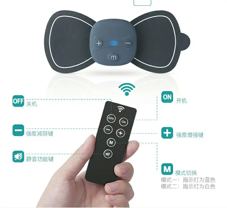 Blood Circulation Relax Muscle Massager Electronic Pulse Stimulator Pad Tens Unit For Body Period Pain Relief