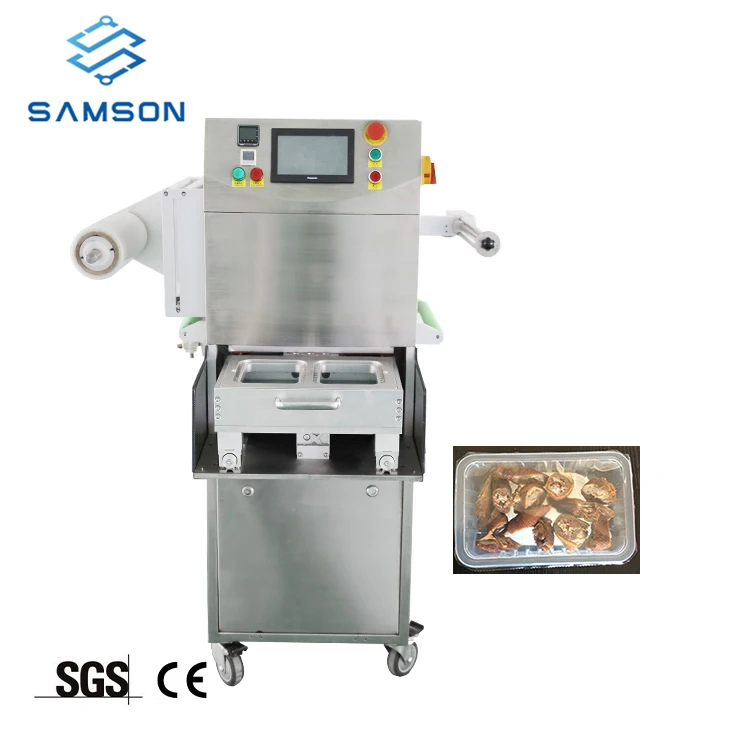 Машина для упаковки модифицированной атмосферы, пластиковый лоток для готовой еды, теплоизолятор