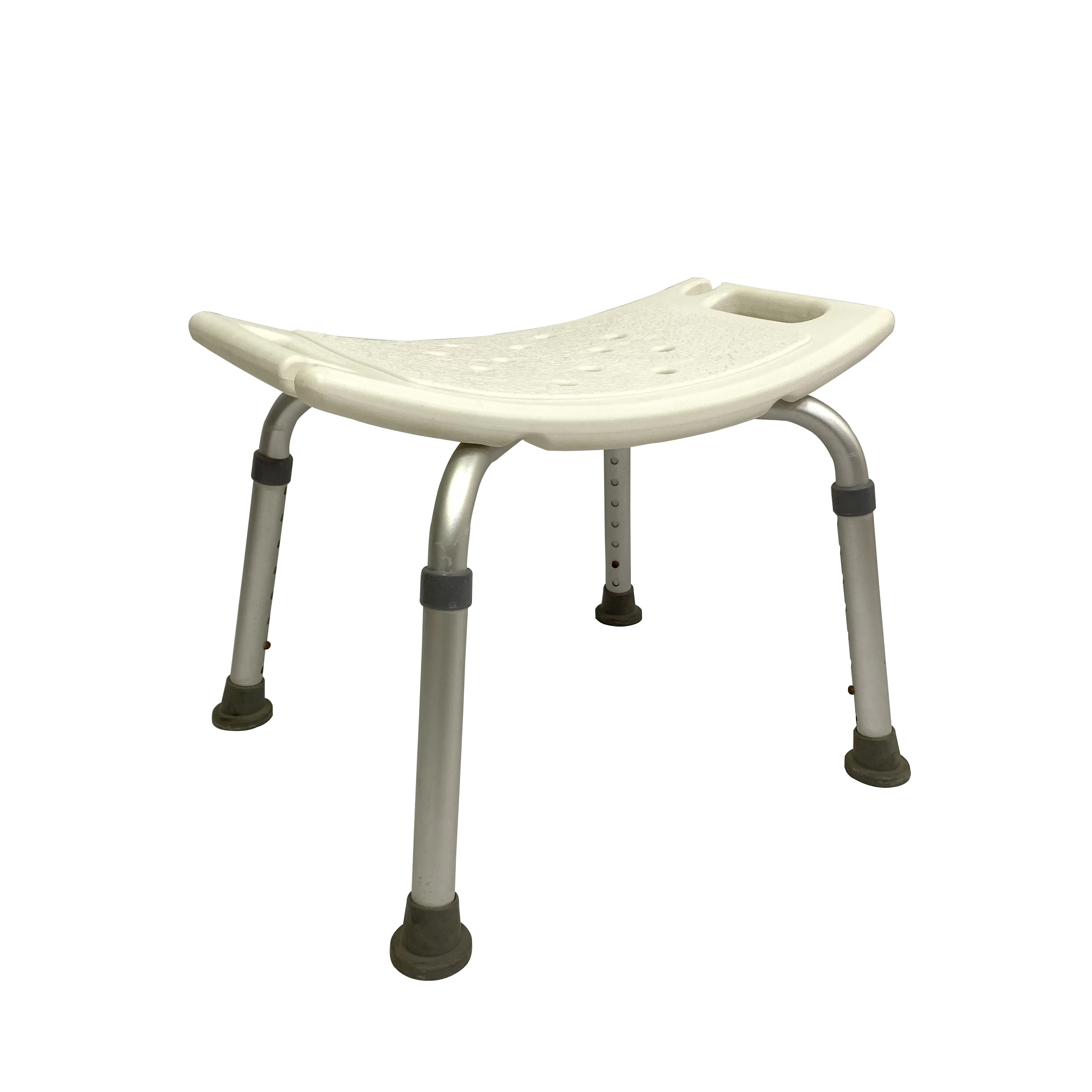 Adjustable Shower Chair Bath Bench Without Back with Non-Slip Seat, Bathtub Stool for Seniors