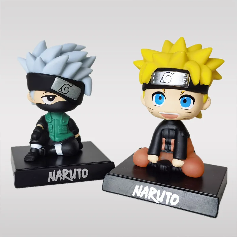 Cartoon Anime Bobblehead One Piece Dragon Ball Hatake Kakashi Super Mario Pikachu HelloKitty Totoro Doraemon Shaking Head Doll
