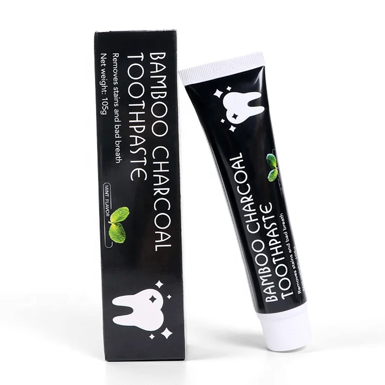 Wholesale Removes Stains Bad Breath Fluoride Free Fresh Mint Bamboo Charcoal Teeth Whitening Toothpaste