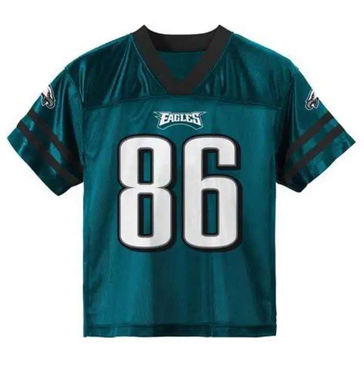 Форма команды PHILADELPHIA EAGLES майка для американского футбола с вышитыми логотипами Молодежная Спортивная одежда