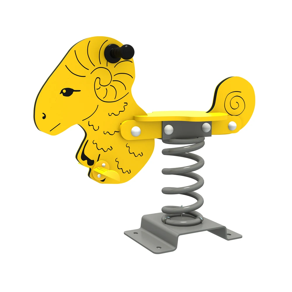 modern kids spring outdoor pe board rocking chair horse playground