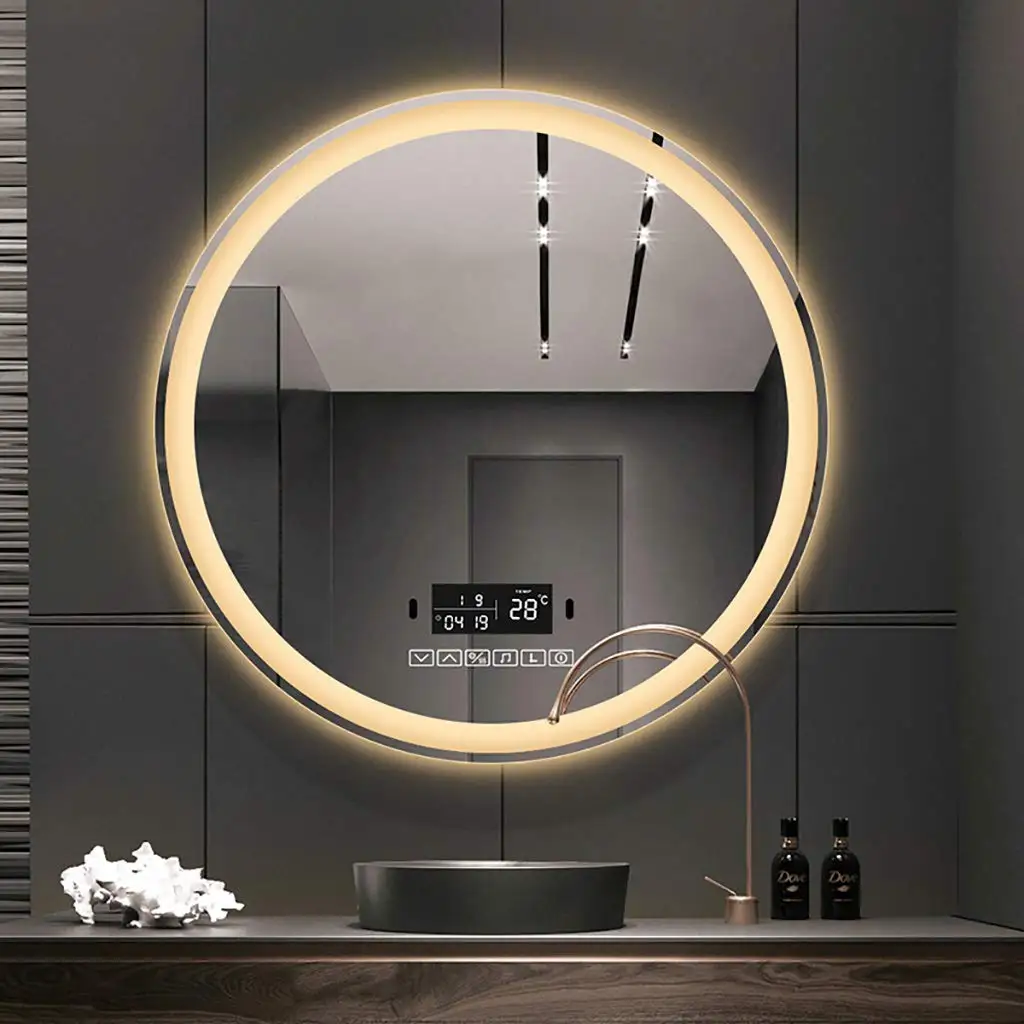 smart beauty mirror with led lights round mirror led frame led square mirror for bathroom