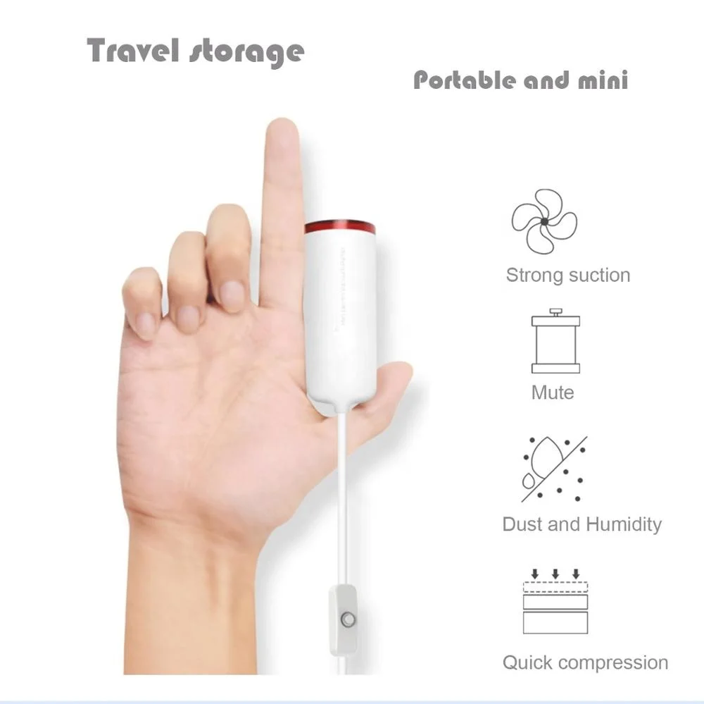 VNOST V8 multifunction portable vacuum sealer machine with vacuum storage bags for travel luggage compress space save