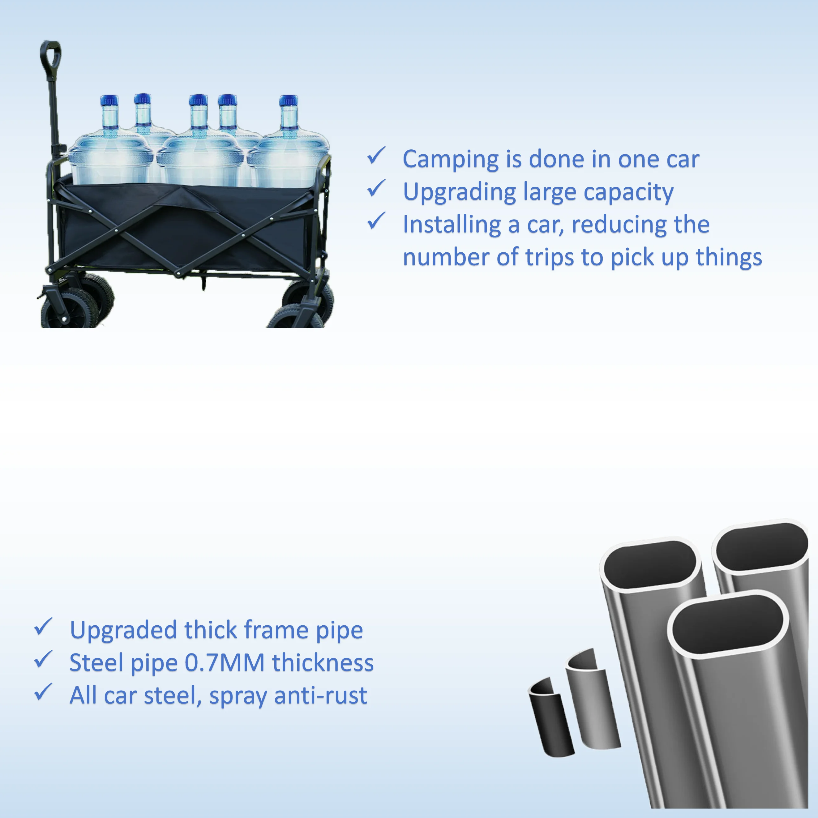 Wholesale Outdoor Garden Beach Trolley fishing folding Camping Cart Wagon Portable Shopping tour hand luggage Cart Trolleys