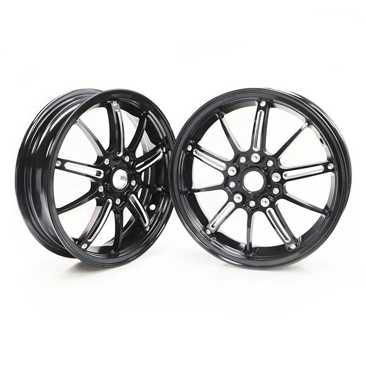 low price clearance sale aluminum alloy casting rims CNC 3.00x12 inch motorcycle scooter wheel for Vespa GTS 300cc