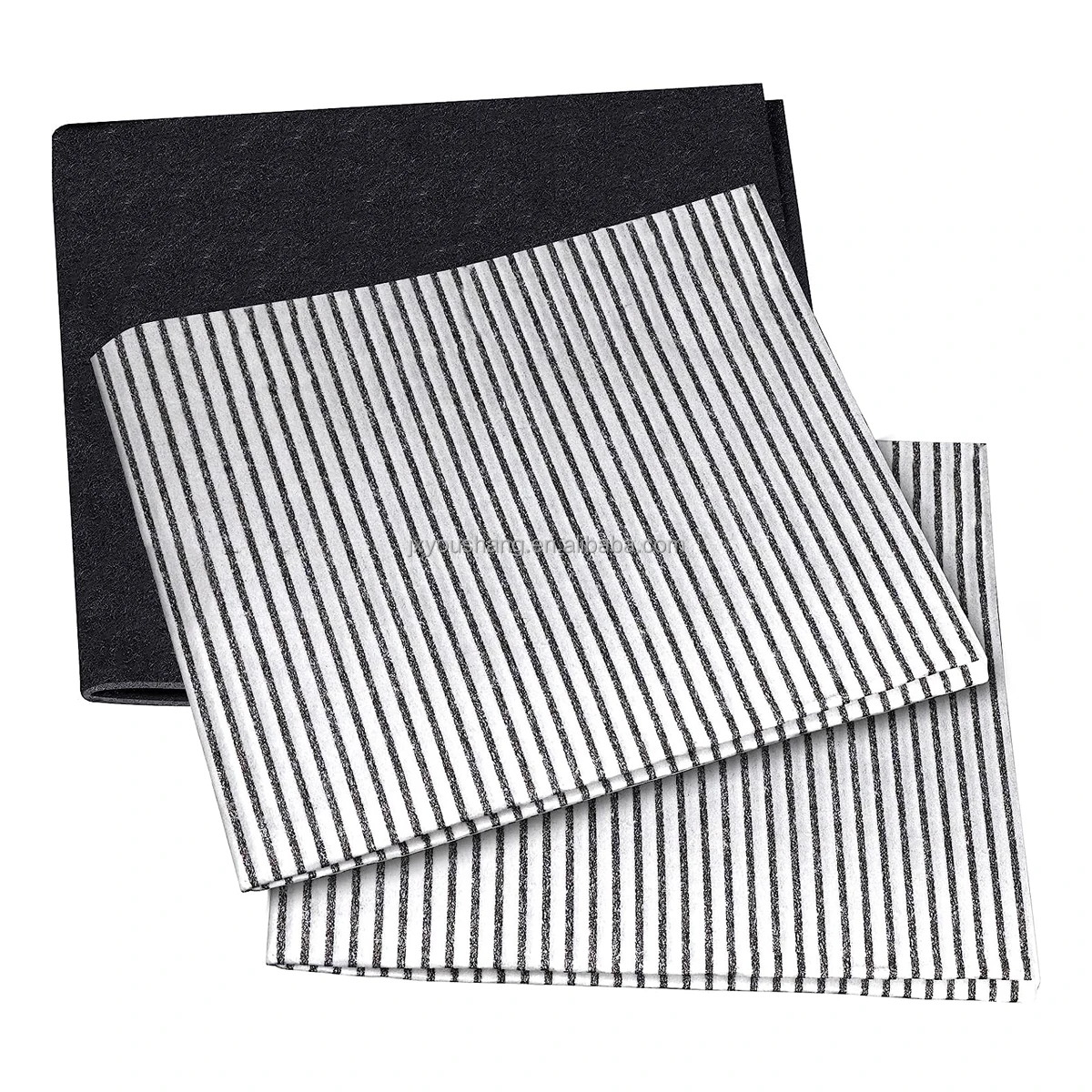 Factory 3 Pieces Fireproof Material Kitchen Range Hood Filter Parts for Range Hood Activated Carbon Cooker Hood Filter