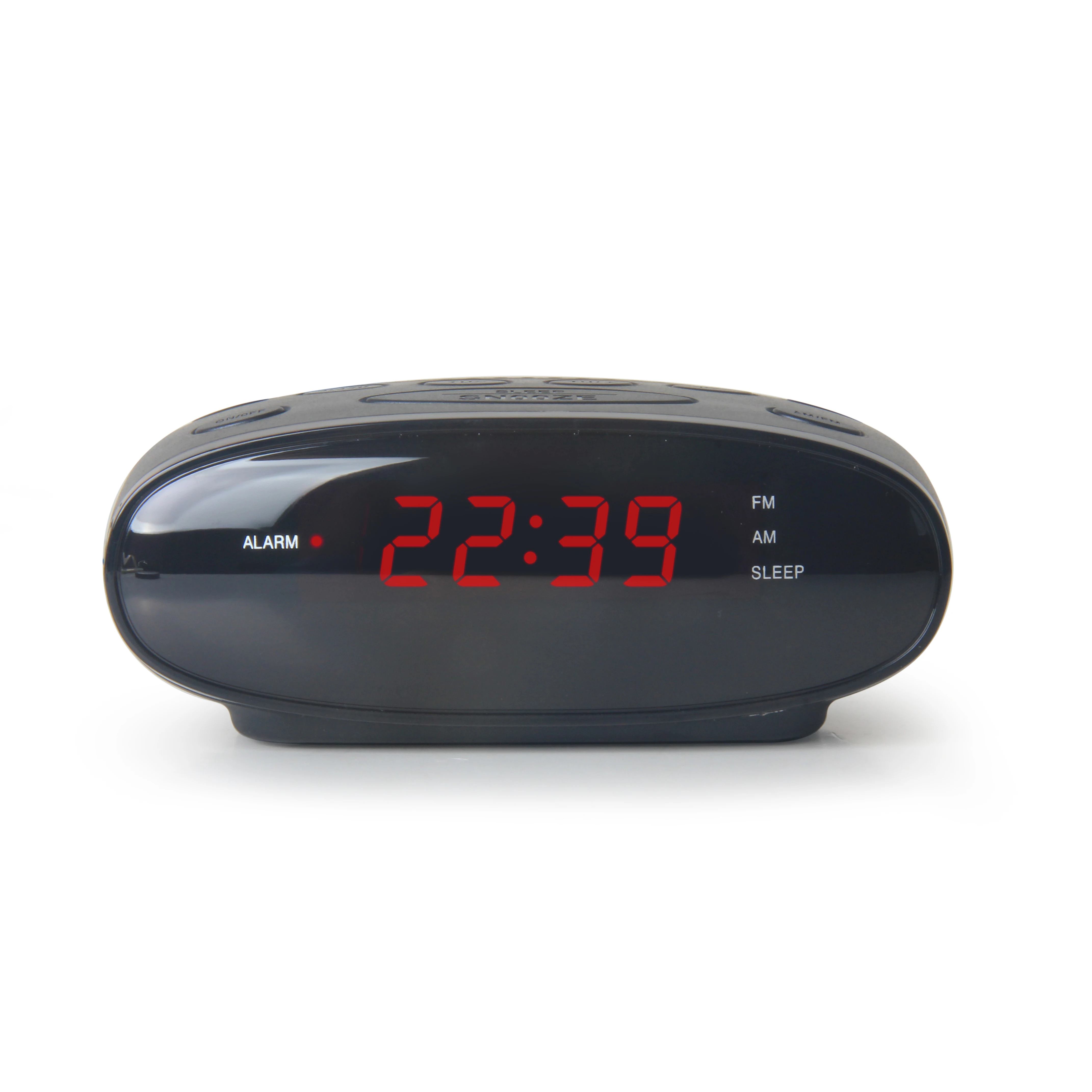 OEM  ODM Portable Mini Dual Alarm Clock FM  AM Radio Big Button Easy To Operate