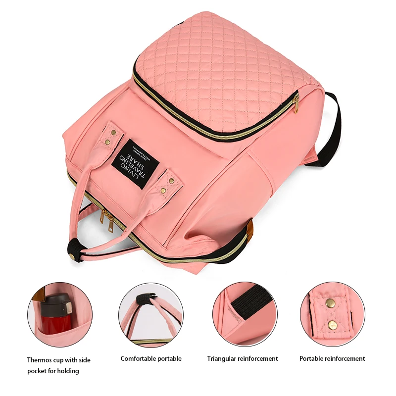 Wholesale baby Diaper bag Backpack Custom high quality women fashion travel Waterproof and anti-theft nappy mummy bag backpack