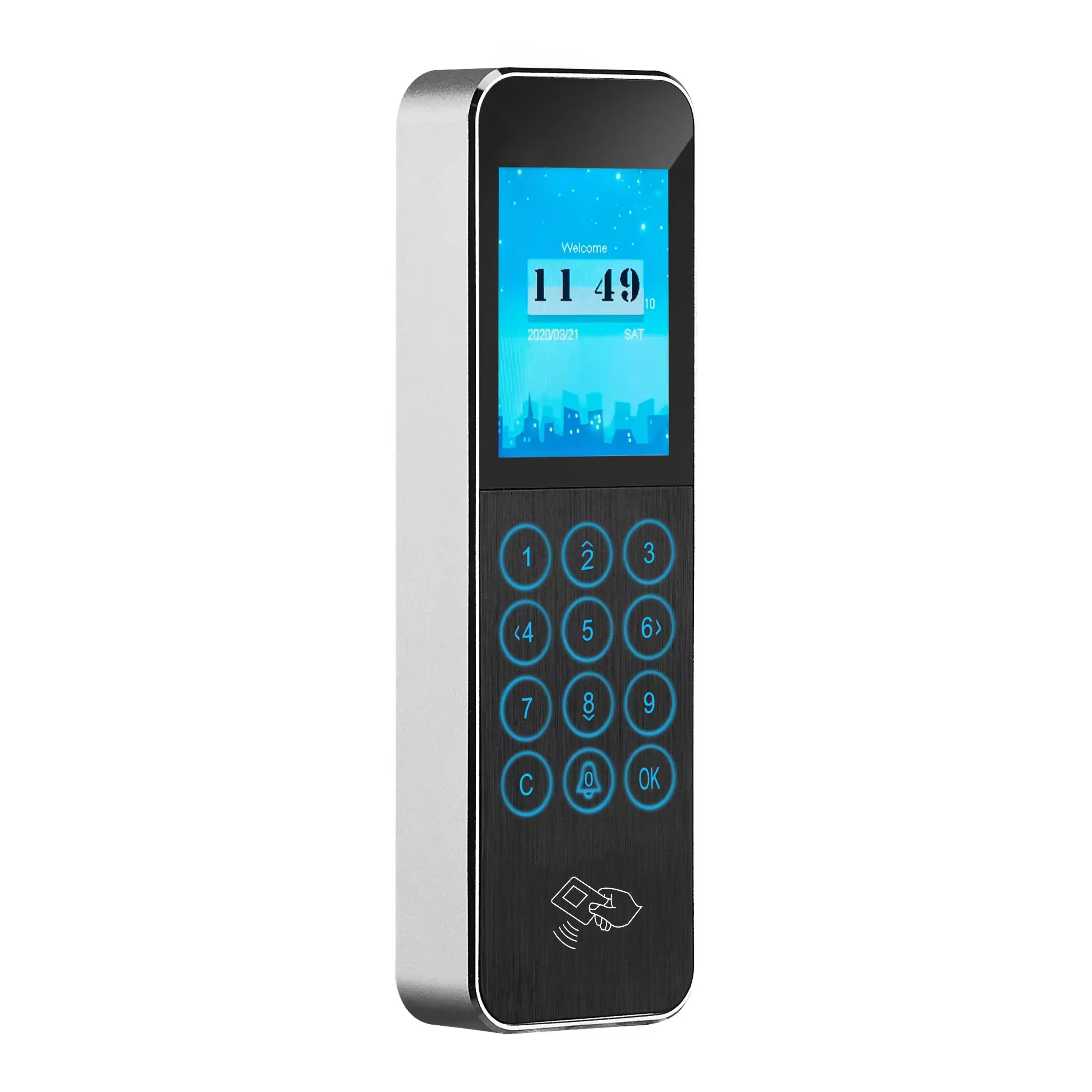 Waterproof access control ID card rfid fingerprint identification attendance system Cloud TCP/IP network