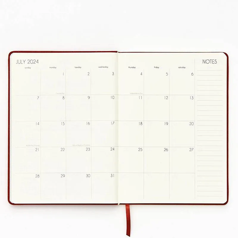 Custom Embossed Logo Linen Fabric Hard Cover 5.7 x 8 inches Lined Dotted Linen Journal with elastic closure