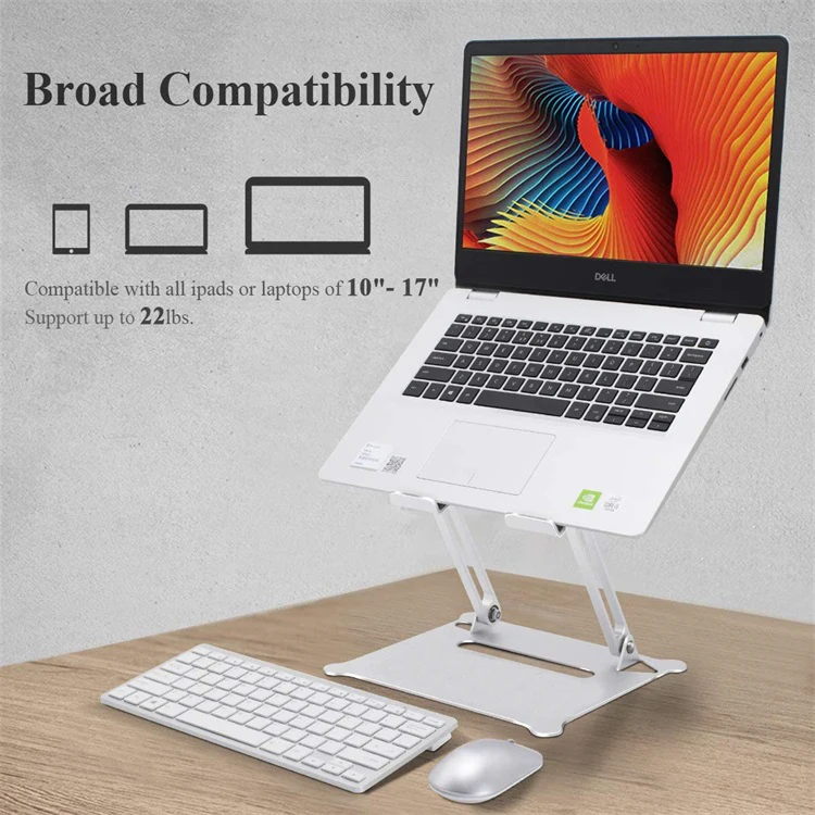Aluminum alloy laptop tablet stand universal folding portable laptop stand kitchen stand for ipad with factory price Haiyuan