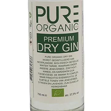 Фирменный Чистый органический-ботанический Джин, бутылка 700 мл., Органический Сертифицированный