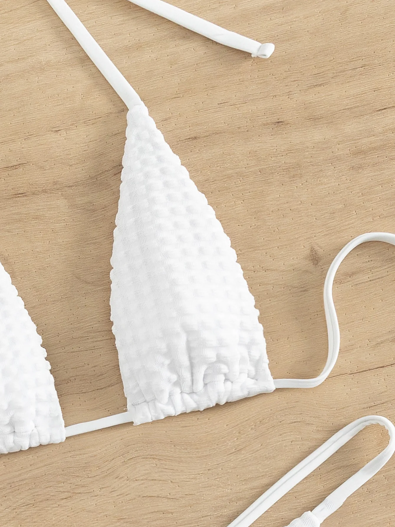 2023 Hot Open Custom Logo Textured Swimsuit Extreme Sexy Micro Mini String Bikini Women Swimwear