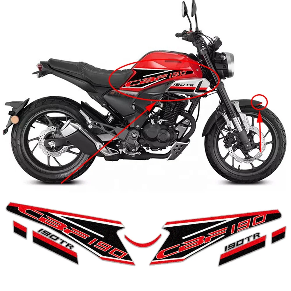
For Honda CBF190TR CBF 190TR CBF 190 TR Motorcycle Fuel Tank Sticker Body Decals Full Car Version Flower Waterproof Garland 