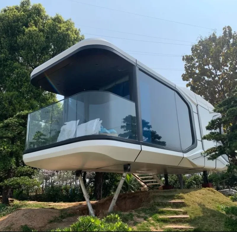 High-end luxury Space Capsule Model X70 Mobile Home Bed Hotel Cabin Prefabricated Modular Container Small Capsule Room