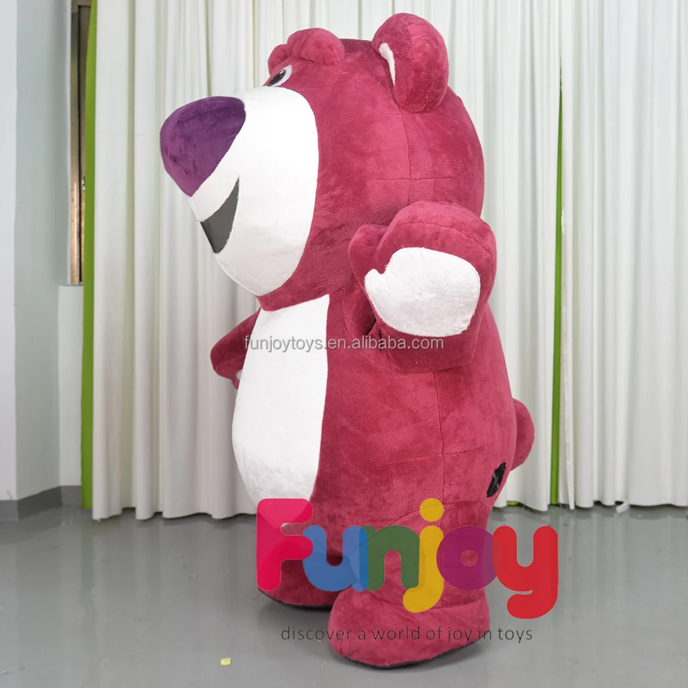 Cheap Inflatable Cartoon Cute 2m High Pink Bear Mascot Costumes Rental Adult Cosplay Mascot