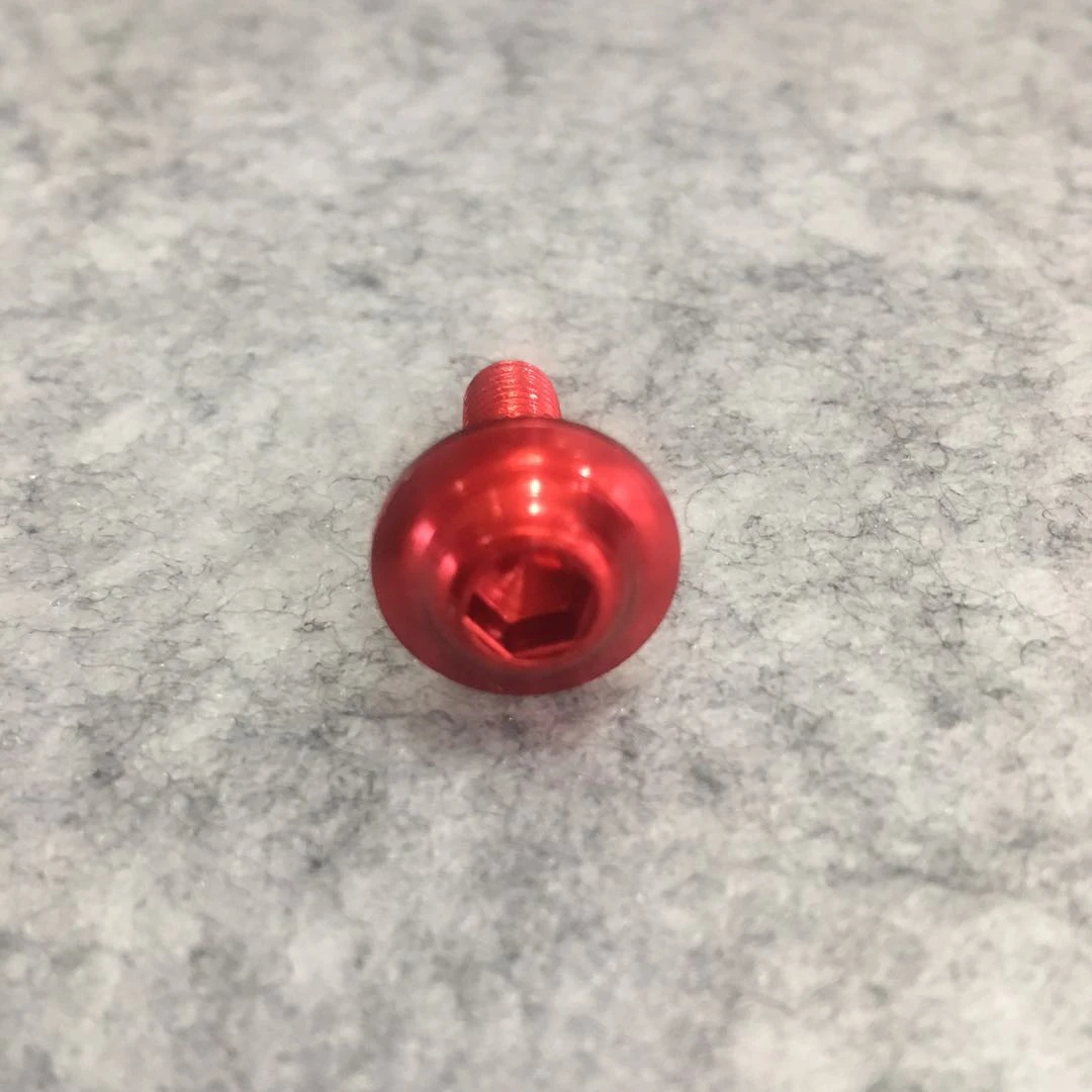M3M4 M5M6M8 Red Aluminum 7075 DIN912 Socket Head Cap Screws Bolts for bike