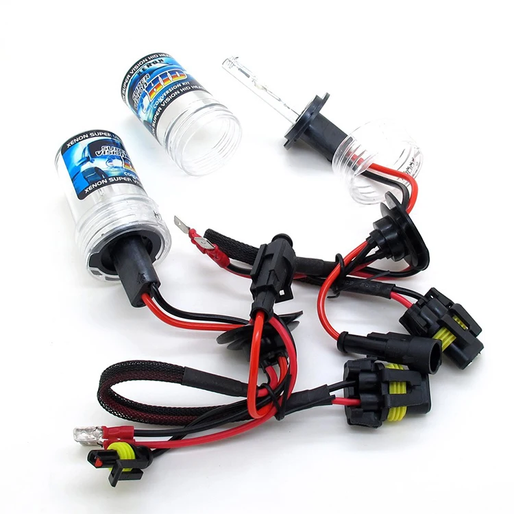 hid xenon light 55W hid ballast hid xenon kit headlight kits 6000k light work auto pair vehicle bulb H1 H3 H7 H11 9005 HB3 H4