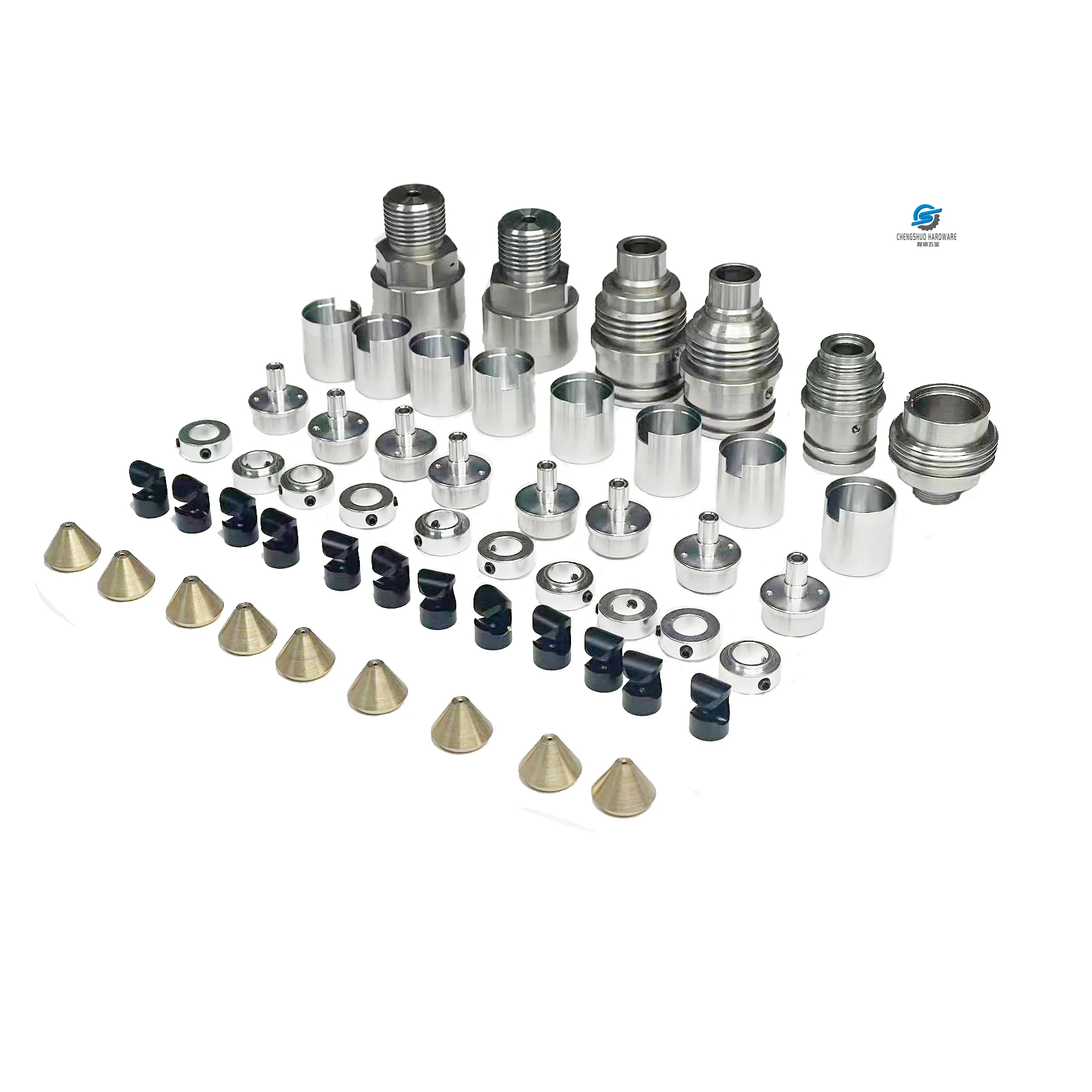 Copper Brass Iron Aluminum Stainless Steel Hardware Custom Titanium CNC Machining Parts Metal Milling Machined Factory Chengshuo
