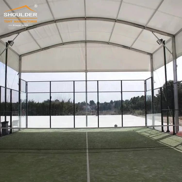 High-Fire-Resistance Outdoor PVC Fabric-Coated Clear Span Tent 5m Bay Distance for Indoor Padel Court and Other Sports