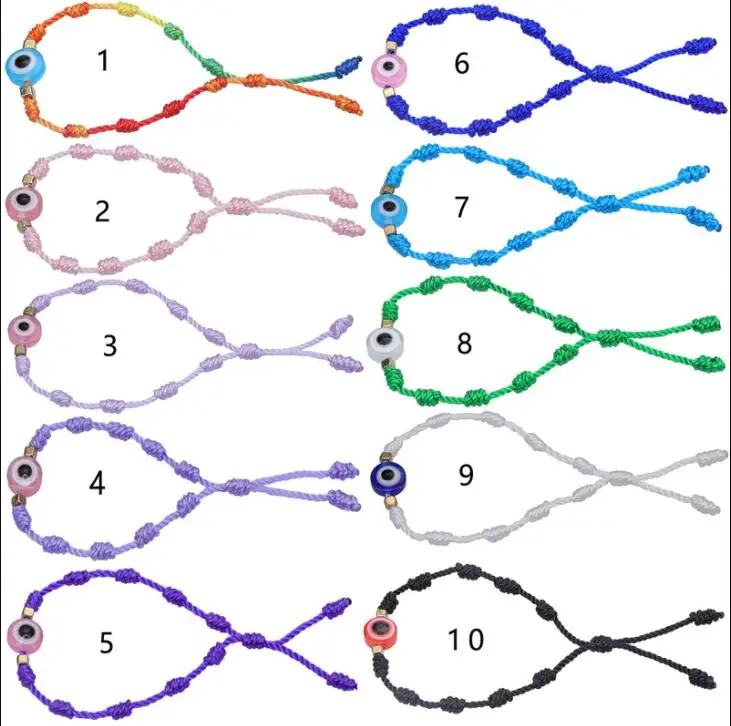 Европейские и американские браслеты, семейные парные амулеты, дьявольский глаз, браслеты на удачу от производителя